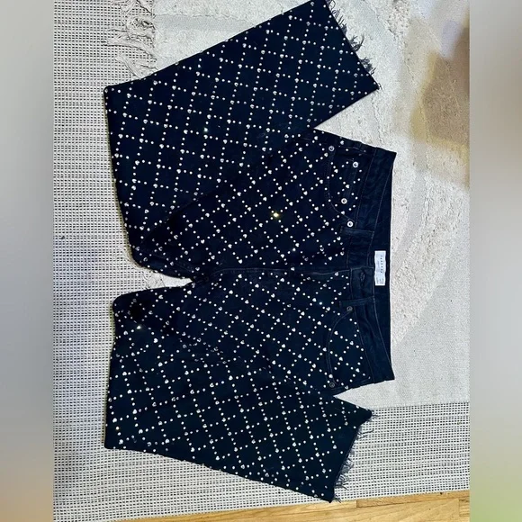 Topshop Strait Rhinestone Jeans - Picture 9 of 11